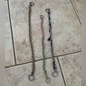 Bundle Of 3 Dog Chain Collars
